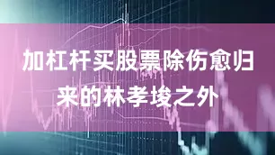 加杠杆买股票除伤愈归来的林孝埈之外